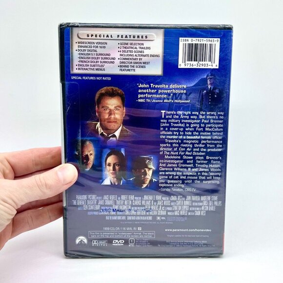 The General’s Daughter DVD John Travolta New Sealed Thriller 1999 - Picture 2 of 4